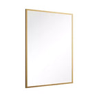 Miroir Suspendu MAYEERTY en Alliage d'Aluminium Bord Fin Rectangle à Angle Droit