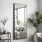 Miroir Suspendu MAYEERTY en Alliage d'Aluminium Bord Fin Rectangle à Angle Droit