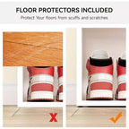 Meuble à chaussures avec coussin amovible - Organiseur de rangement à 3 niveaux avec étagères réglables