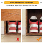 Meuble à chaussures avec coussin amovible - Organiseur de rangement à 3 niveaux avec étagères réglables