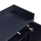 GDFStudio Truda - Buffet moderne de 120 cm avec étagères réglables et pieds en métal doré