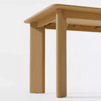 MAYEERTY 67 Table à manger rectangulaire en bois pour 4 à 6 personnes, table de cuisine et de salle à manger moderne de style campagnard