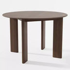 MAYEERTY 45 Table de salle à manger ronde en bois pour 4, table de cuisine et de salle à manger moderne de style campagnard