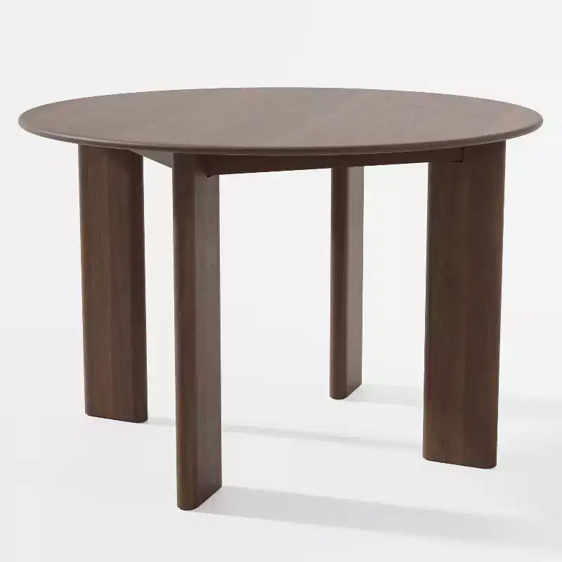 MAYEERTY 45 Table de salle à manger ronde en bois pour 4, table de cuisine et de salle à manger moderne de style campagnard