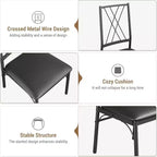 Ensemble de table à manger 5 pièces COZONY avec 4 chaises, table à manger rectangulaire et chaises rembourrées pour la cuisine, la salle à manger ou le coin petit-déjeuner