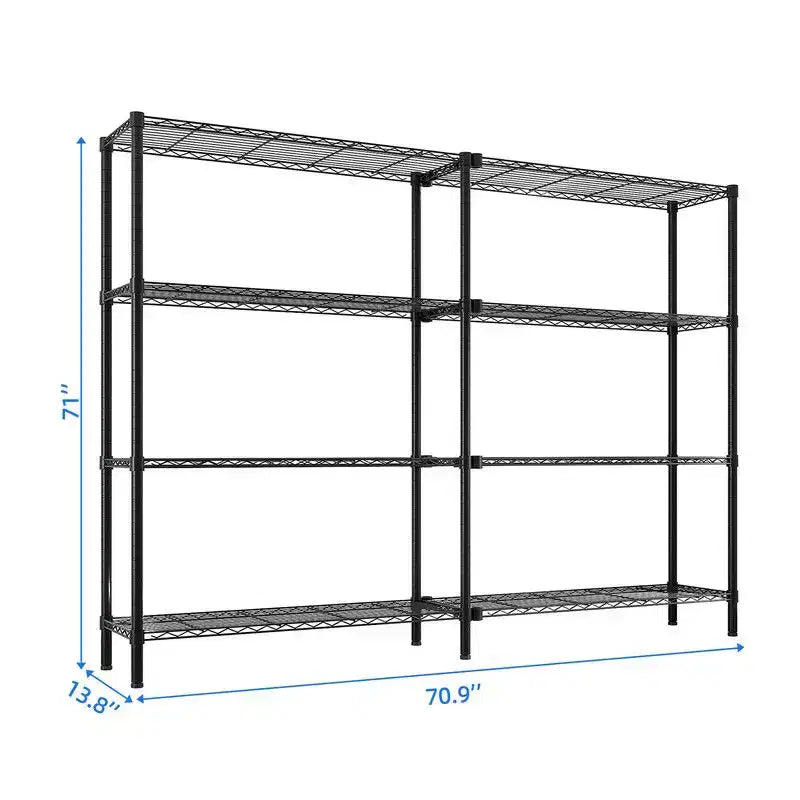 Karl Home Étagère métallique de 177,0 cm (69,7 po) de large