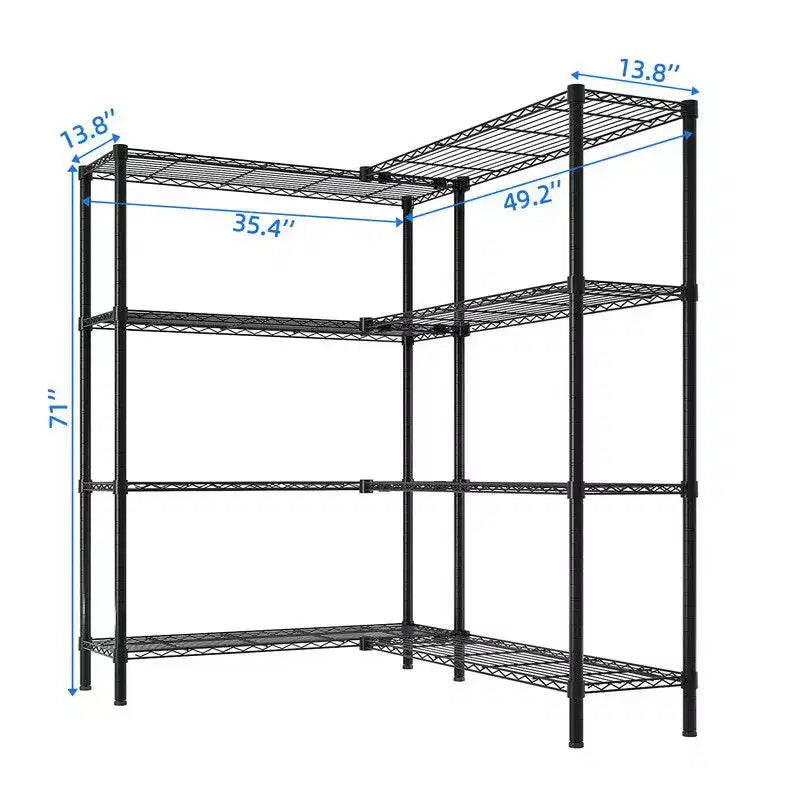 Karl Home Étagère métallique de 177,0 cm (69,7 po) de large