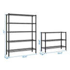 Karl Home Étagère métallique de 177,0 cm (69,7 po) de large