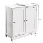 Meuble-lavabo Karl Home blanc sans plateau ni lavabo