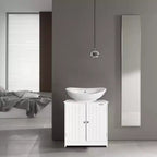 Meuble-lavabo Karl Home blanc sans plateau ni lavabo