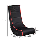 Chaise de jeu pliable GDFStudio Claudia Bluetooth avec haut-parleurs intégrés