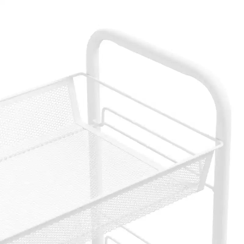 CLIHOME Chariot de rangement à roulettes en filet à 5 niveaux, panier utilitaire pour documents, bureau à domicile, organisateur de garde-manger de cuisine