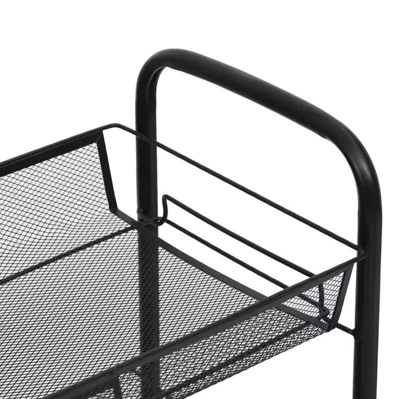 CLIHOME Chariot de rangement à roulettes en filet à 5 niveaux, panier utilitaire pour documents, bureau à domicile, organisateur de garde-manger de cuisine