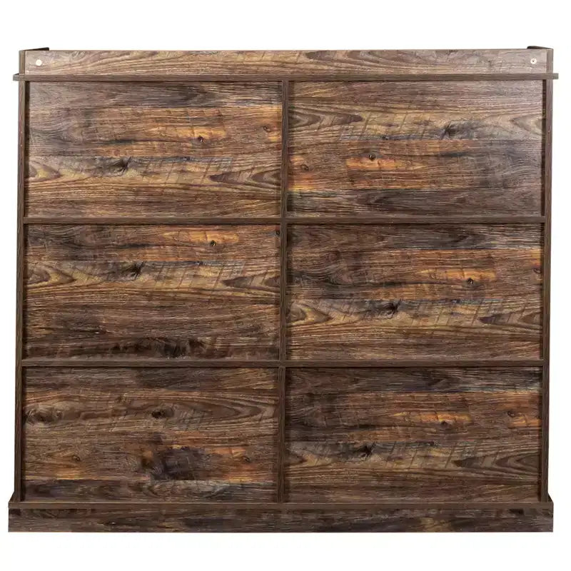 Bibliothèque à 3 étagères en bois expresso, 120 cm de hauteur, AndMakers