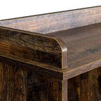 Bibliothèque à 3 étagères en bois expresso, 120 cm de hauteur, AndMakers