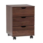 MAYEERTY 1622 Inch Blanc 3 Tiroirs Vertical Meuble Classeur en Bois - Avec Roulettes, Entièrement Assemblé pour Bureau à Domicile