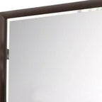 Miroir de commode HomeRoots 36" avec cadre en bois merlot