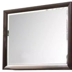 Miroir de commode HomeRoots 36" avec cadre en bois merlot