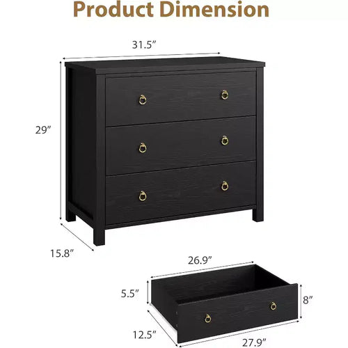 Commode à 7 tiroirs, commode de rangement en bois moderne, meuble TV, organisateur de tiroirs en bois avec poignées pour chambre, salon, couloir, blanc