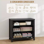 Commode à 7 tiroirs, commode de rangement en bois moderne, meuble TV, organisateur de tiroirs en bois avec poignées pour chambre, salon, couloir, blanc