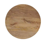 Table d'appoint ronde artisanale Royal Hampton 18.5 | Bois de manguier