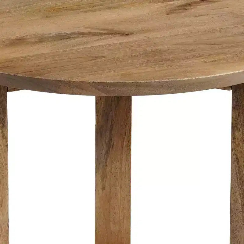 Table d'appoint ronde artisanale Royal Hampton 18.5 | Bois de manguier