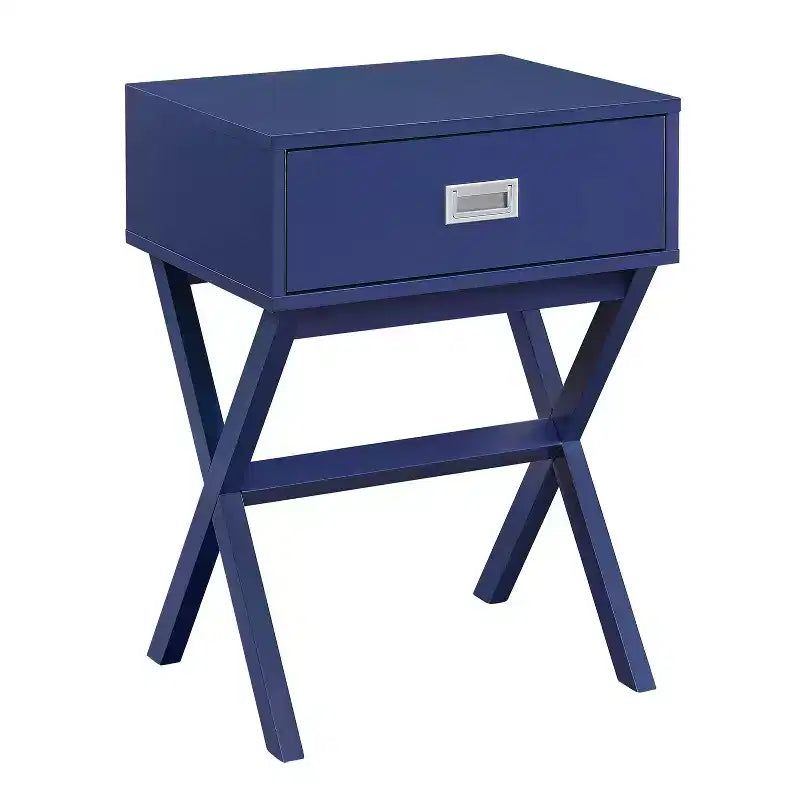 Table d'appoint Belmont HomeStock avec tiroir spacieux et large surface, table d'appoint de rangement moderne pour lampes, décorations et usage quotidien dans le salon