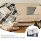 Unique Bargains Grand panier à linge pliable et imperméable avec poignées de transport faciles, lot de 2
