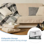 Unique Bargains Grand panier à linge pliable et imperméable avec poignées de transport faciles, lot de 2
