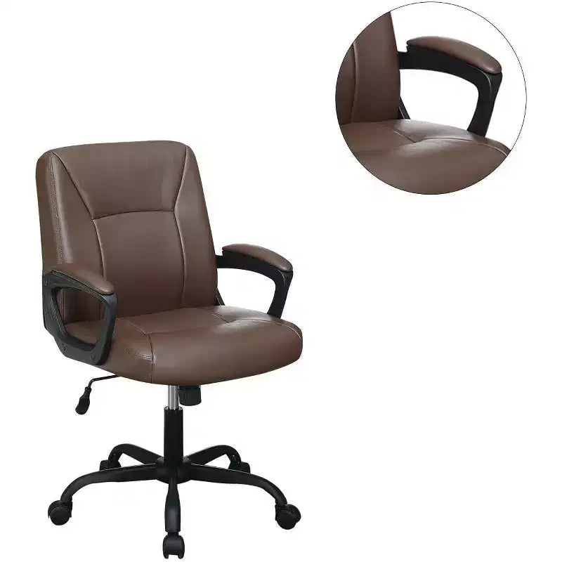 Chaise de bureau moderne Okak, chaise de bureau avec hauteur réglable et support à cinq roulettes, chaise d'ordinateur pour le bureau, la maison