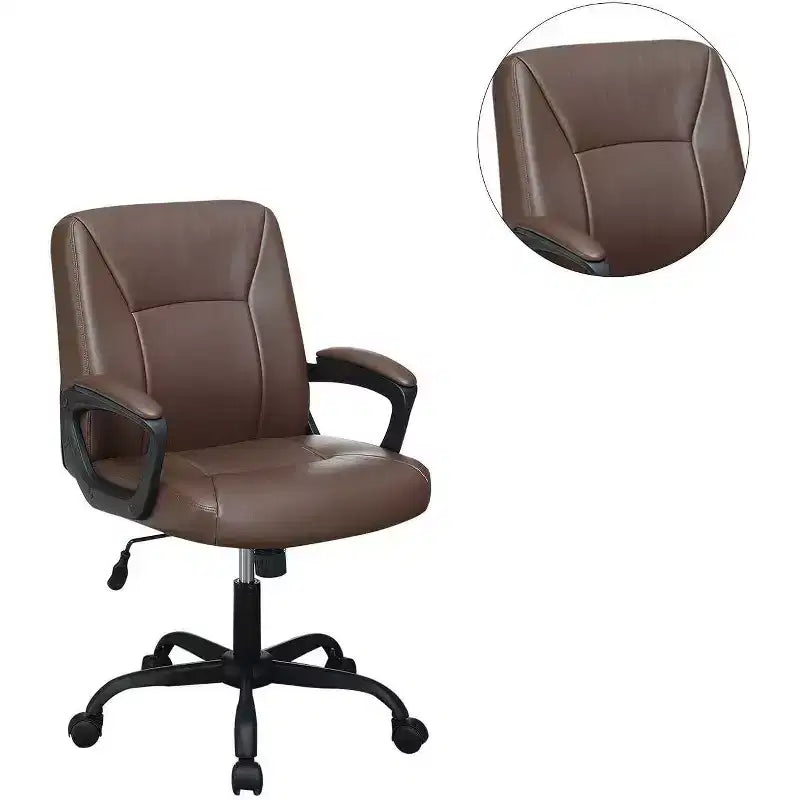 Chaise de bureau moderne Okak, chaise de bureau avec hauteur réglable et support à cinq roulettes, chaise d'ordinateur pour le bureau, la maison