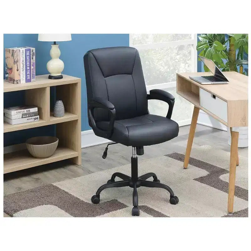 Chaise de bureau moderne Okak, chaise de bureau avec hauteur réglable et support à cinq roulettes, chaise d'ordinateur pour le bureau, la maison