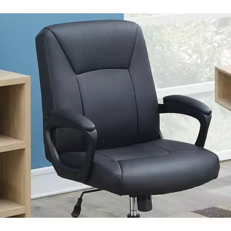 Chaise de bureau moderne Okak, chaise de bureau avec hauteur réglable et support à cinq roulettes, chaise d'ordinateur pour le bureau, la maison