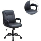 Chaise de bureau moderne Okak, chaise de bureau avec hauteur réglable et support à cinq roulettes, chaise d'ordinateur pour le bureau, la maison