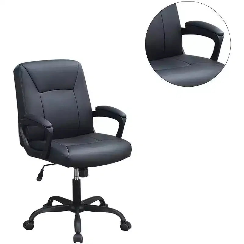 Chaise de bureau moderne Okak, chaise de bureau avec hauteur réglable et support à cinq roulettes, chaise d'ordinateur pour le bureau, la maison