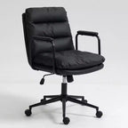 Okak Fauteuil de Bureau Mi-Dossier, Chaise de Bureau avec Accoudoirs Rembourrés et Roulettes, Chaise d'Ordinateur pour Bureau, Salle de Jeu, Étude
