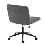 Chaises de bureau Okak 360 pivotantes, sans accoudoirs, réglables en hauteur et avec roulettes, confortables pour l'étude et la salle de lecture