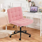 Chaises de bureau Okak 360 pivotantes, sans accoudoirs, réglables en hauteur et avec roulettes, confortables pour l'étude et la salle de lecture