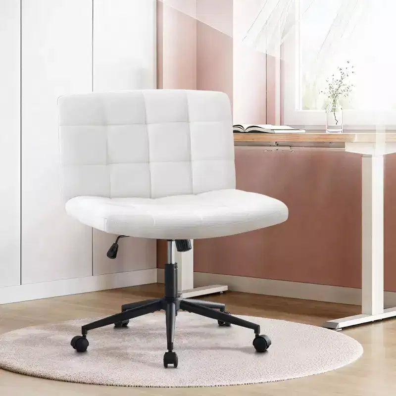 Chaises de bureau Okak 360 pivotantes, sans accoudoirs, réglables en hauteur et avec roulettes, confortables pour l'étude et la salle de lecture