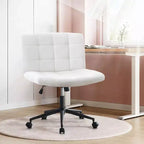 Chaises de bureau Okak 360 pivotantes, sans accoudoirs, réglables en hauteur et avec roulettes, confortables pour l'étude et la salle de lecture