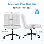 Chaises de bureau Okak 360 pivotantes, sans accoudoirs, réglables en hauteur et avec roulettes, confortables pour l'étude et la salle de lecture