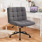 Chaises de bureau Okak 360 pivotantes, sans accoudoirs, réglables en hauteur et avec roulettes, confortables pour l'étude et la salle de lecture
