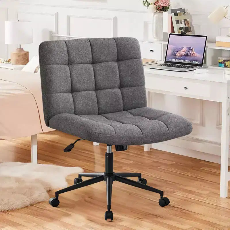 Chaises de bureau Okak 360 pivotantes, sans accoudoirs, réglables en hauteur et avec roulettes, confortables pour l'étude et la salle de lecture