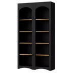 Étagère moderne Okak, étagères de rangement avec 8 tablettes réglables, lot de 2 organiseurs de rangement autonomes pour le salon, le bureau