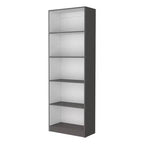 Okak - Étagère Minimaliste, Vitrine avec 5 Étagères Ouvertes, Organiseur de Rangement Autonome pour Salon, Bureau