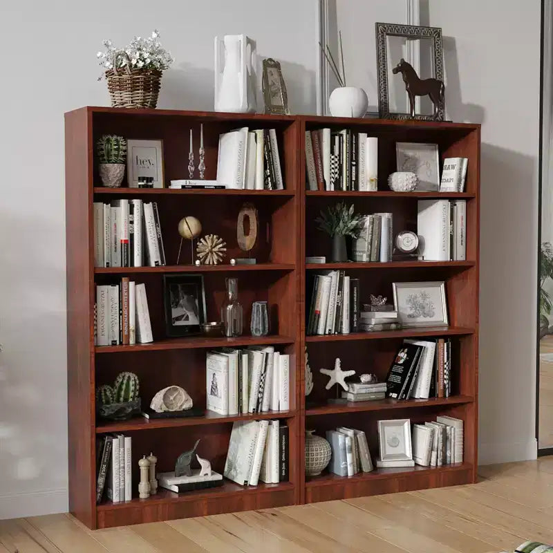 Okak Grande étagère de 152 cm, bibliothèque moderne à 5 niveaux ouverts, organiseur de rangement autoportant pour salon, bureau