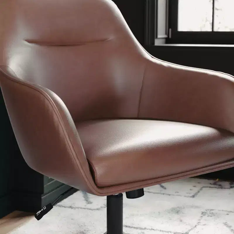 Chaise de bureau rembourrée Rayna Martha Stewart