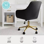 Chaise de bureau rembourrée Rayna Martha Stewart