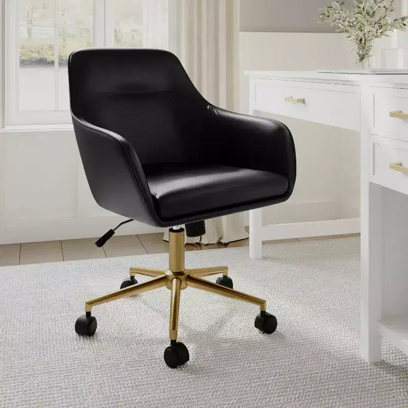 Chaise de bureau rembourrée Rayna Martha Stewart