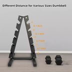 CuisinSmart Support de Rangement pour Haltères Uniquement avec Support à Haltères Compact à 5 Niveaux, Organisateur Portable de Rangement de Poids pour Espace de Gymnastique à Domicile, Capacité de 480 LBS, Noir